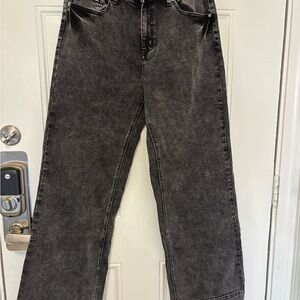 Women's Black Wide Leg Jeans